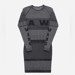 Alexander Wang X H&M collab Charcoal and Light Gray spandex Dress size small